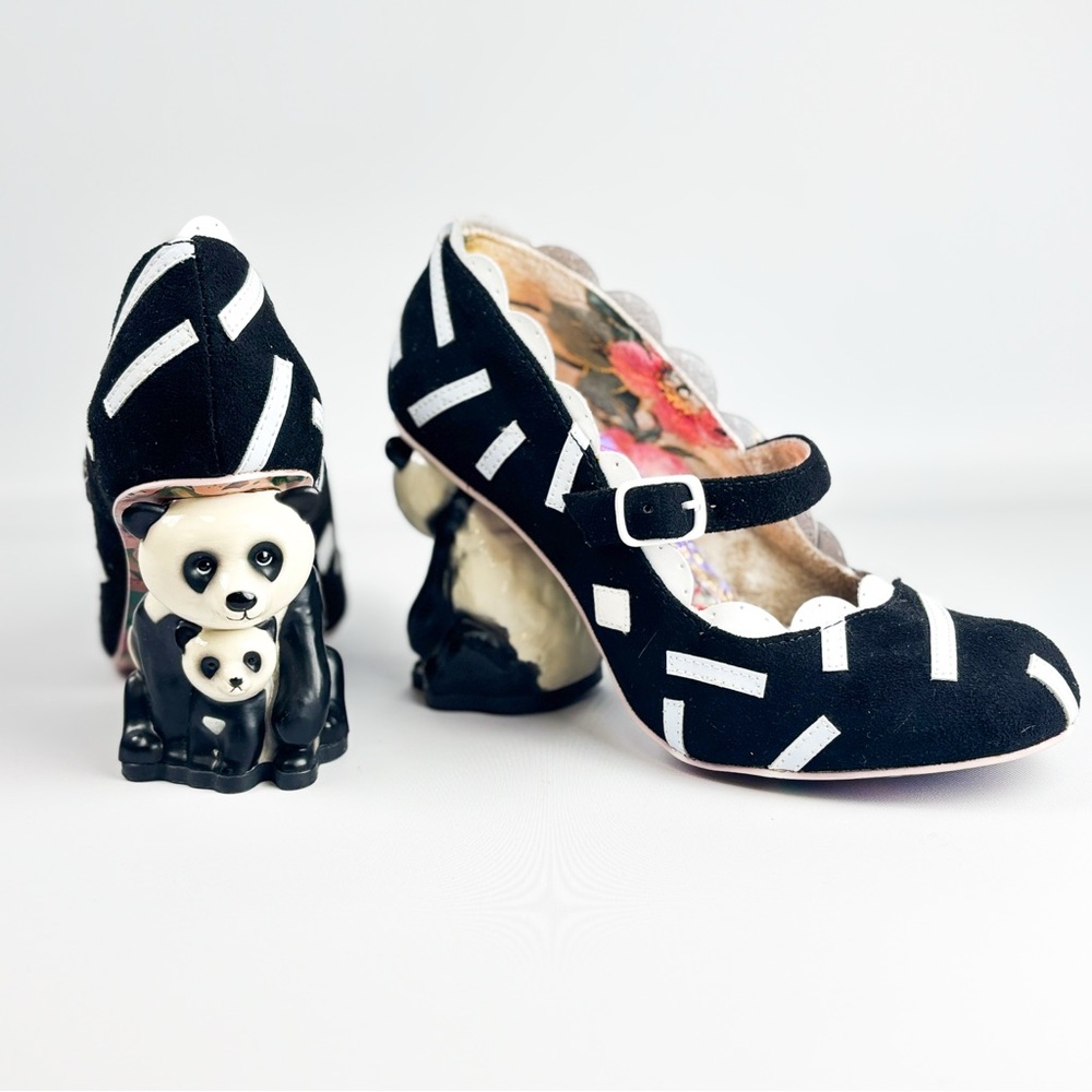 Irregular Choice “Yang Guang” Panda Heels – Rare Sculpted Panda Family Design